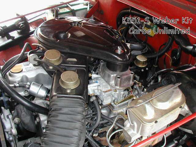 Weber Carburetor on Jeep Retains Stock Aircleaner
